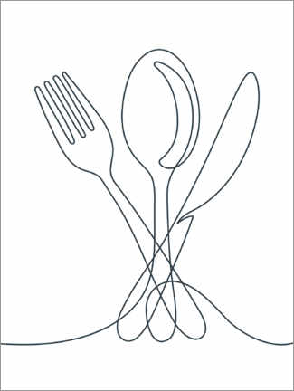 Cuadro de PVC  Cutlery arrangement - TAlex