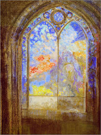 Póster  Church window - Odilon Redon