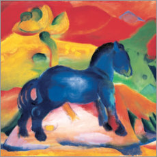 Vinilo para la pared  El pequeño caballo azul - Franz Marc