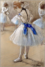 Vinilo para la pared  Bailarina atándose el lazo - Edgar Degas