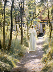 Vinilo para la pared  Marie en un camino del jardín - Peder Severin Krøyer