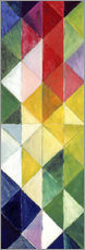 Cuadro de plexi-alu  Cheques de colores - August Macke