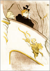 Vinilo para la pared  The Loge with the golden mask - Henri de Toulouse-Lautrec