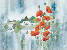 Cuadro de plexi-alu  Poppy flower - Franz Heigl