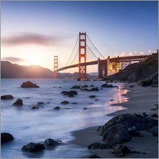 Vinilo para la pared  San Francisco Golden Gate Bridge - Jan Christopher Becke