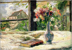 Vinilo para la pared  Florero de flores - Paul Gauguin
