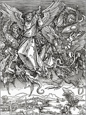 Cuadro de plexi-alu  Michael Slaying the Dragon - Albrecht Dürer