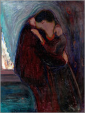 Cuadro de madera  El beso - Edvard Munch