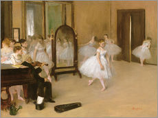 Cuadro de plexi-alu  Clases de danza - Edgar Degas
