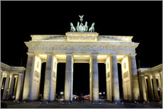 Cuadro de plexi-alu  Brandenburg Gate in Berlin by night