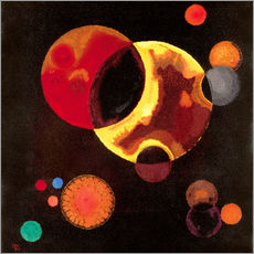 Vinilo para la pared  Círculos pesados - Wassily Kandinsky