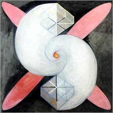 Cuadro de plexi-alu  El cisne, n° 21 - Hilma af Klint