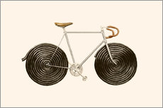 Vinilo para la pared  Bicicleta de regaliz - Florent Bodart