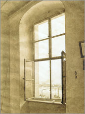 Vinilo para la pared  View from the studio - Caspar David Friedrich