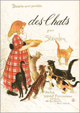Vinilo para la pared  Des Chats (francés) - Théophile-Alexandre Steinlen