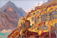 Vinilo para la pared  Las cuevas sagradas - Nicholas Roerich