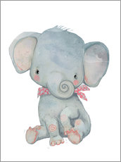 Cuadro de plexi-alu  Mi pequeño elefante - Eve Farb