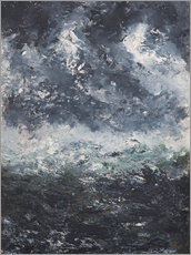 Cuadro de aluminio  Paisaje de la tormenta - August Johan Strindberg