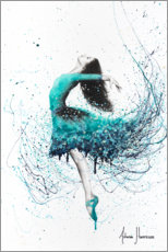 Lienzo  Bailarina en turquesa - Ashvin Harrison