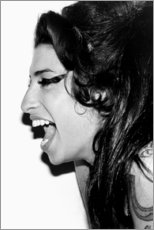 Lienzo  Amy Winehouse riéndose - Celebrity Collection