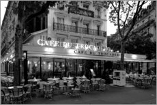 Lienzo  Café de la calle en París, Francia