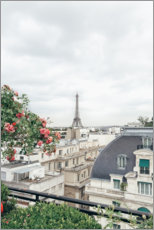 Póster Vista desde el balcón de París