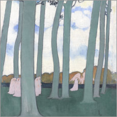 Póster  Paisaje con árboles verdes - Maurice Denis