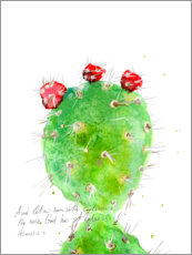 Vinilo para la pared  Verso cactus II - Ingrid Blixt