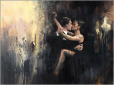 Póster  Bailarines de tango - Tony Hinchliffe