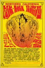 Cuadro de plexi-alu  Festival de rock folklórico del norte de California (inglés) - Vintage Entertainment Collection