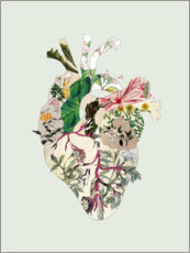 Cuadro de plexi-alu  Corazón botánico - Bianca Green