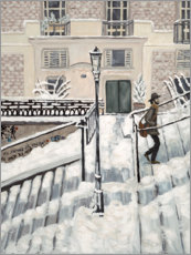 Póster Nieve en Montmartre