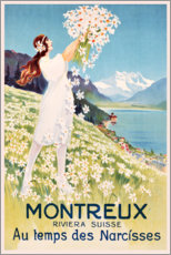 Lienzo  Montreux (francés) - Vintage Travel Collection