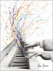 Póster  El teclado del piano - Ashvin Harrison