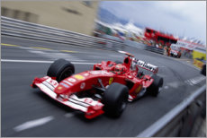 Póster  Michael Schumacher, Ferrari F2004, F1 Monaco 2004