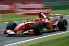 Cuadro de metacrilato  Michael Schumacher, Ferrari F2004, F1 Italian GP 2004