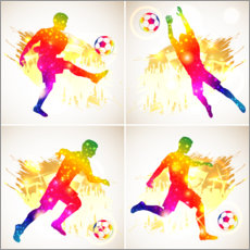 Lienzo  Collage de futbolista - TAlex