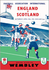 Cuadro de plexi-alu  england vs scotland 1953 - Sporting Frames
