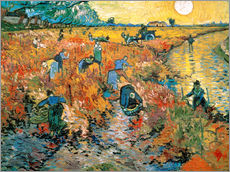 Vinilo para la pared  El viñedo rojo - Vincent van Gogh