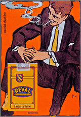 Vinilo para la pared  Reval Naturrein Cigaretten - Vintage Advertising Collection