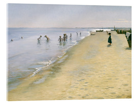 Cuadro de metacrilato  Día de verano en la playa sur de Skagen - Peder Severin Krøyer