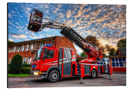 Cuadro de aluminio  Camión de bomberos con escalera - Markus Will