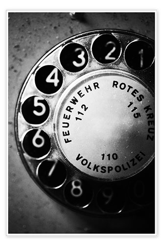 Póster Teléfono antiguo