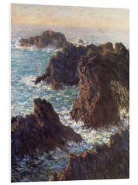 Cuadro de PVC  Las rocas de Belle-Ile, la Costa Salvaje - Claude Monet
