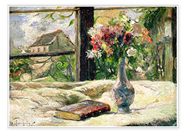 Póster  Florero de flores - Paul Gauguin