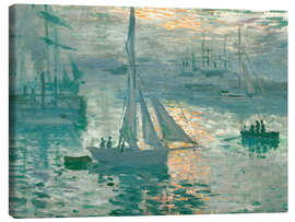 Lienzo  Atardecer - Claude Monet