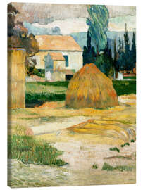 Lienzo  Farm House in Arles - Paul Gauguin