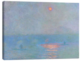 Lienzo  Puente de Waterloo - Claude Monet