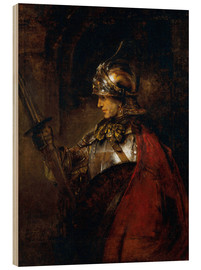 Cuadro de madera  Alejandro el Grande - Rembrandt van Rijn