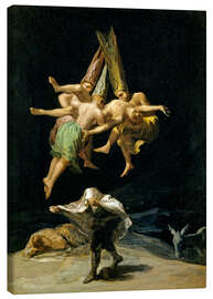 Lienzo  El vuelo de las brujas - Francisco José de Goya